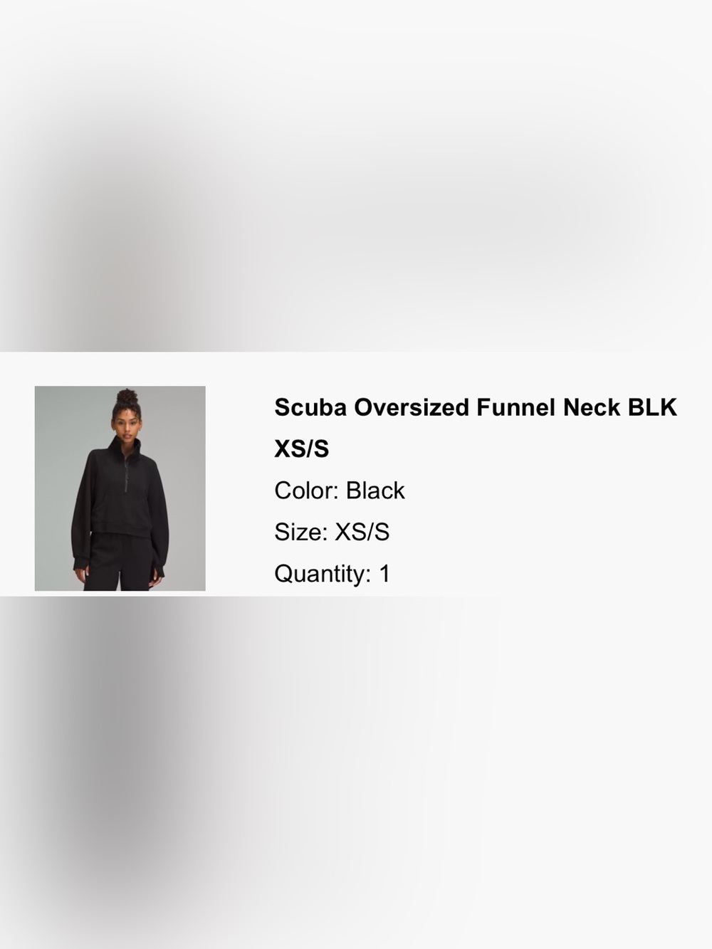 Lululemon Scuba Oversized Funnel Neck